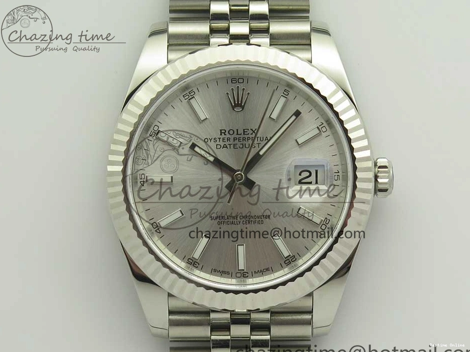0109 Casual DateJust 41 126334 904L SS DJF 1:1 Best Edition Silver Dial on Jubilee Bracelet A 3298